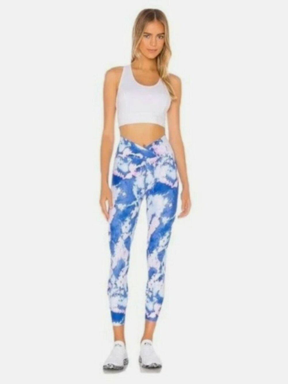 Like New Year of Ours Cross Waist Band Tie Dye Leggings Size Small